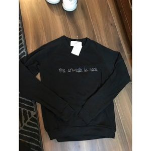 bow & drape crewneck